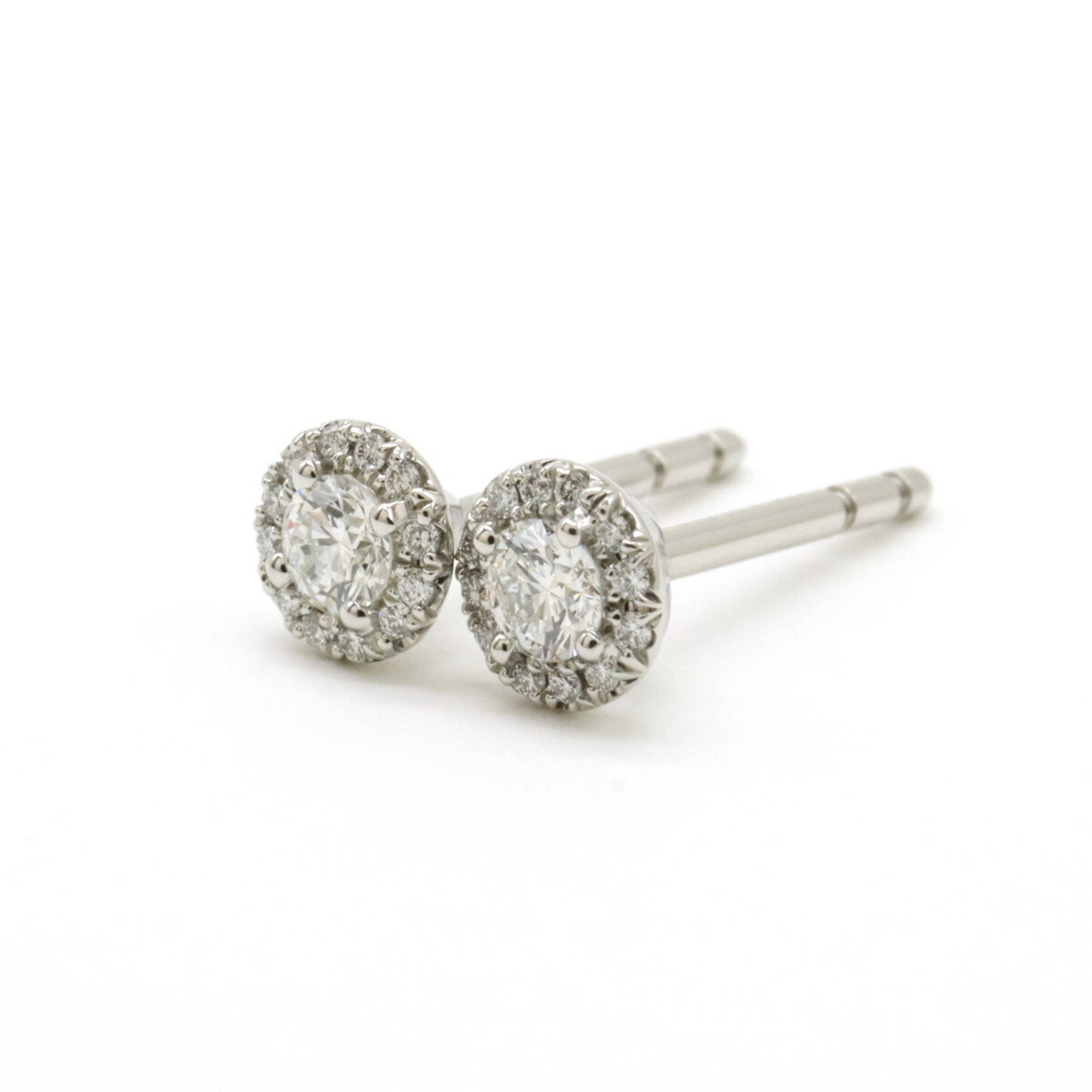 TIFFANY&Co. Tiffany Solest Earrings Pt950 Platinum Diamond