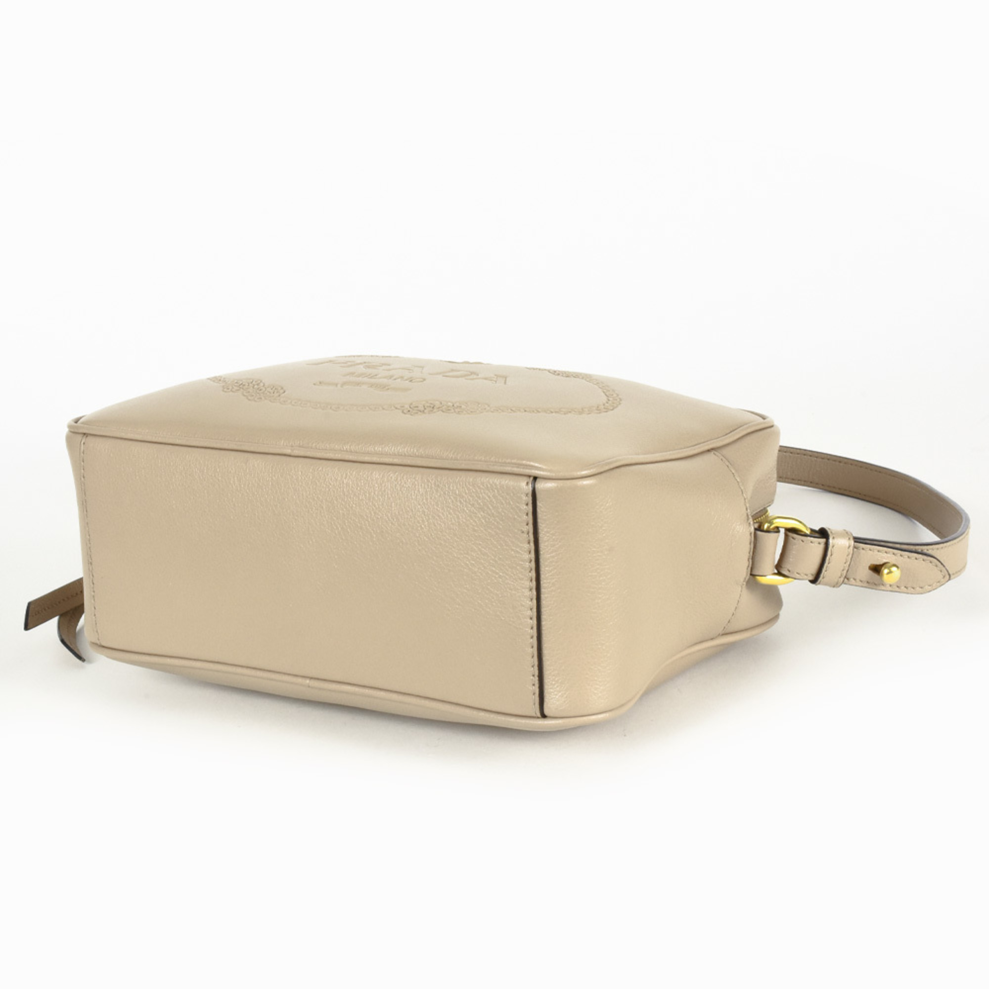 PRADA shoulder bag in calf leather 1BH089 beige