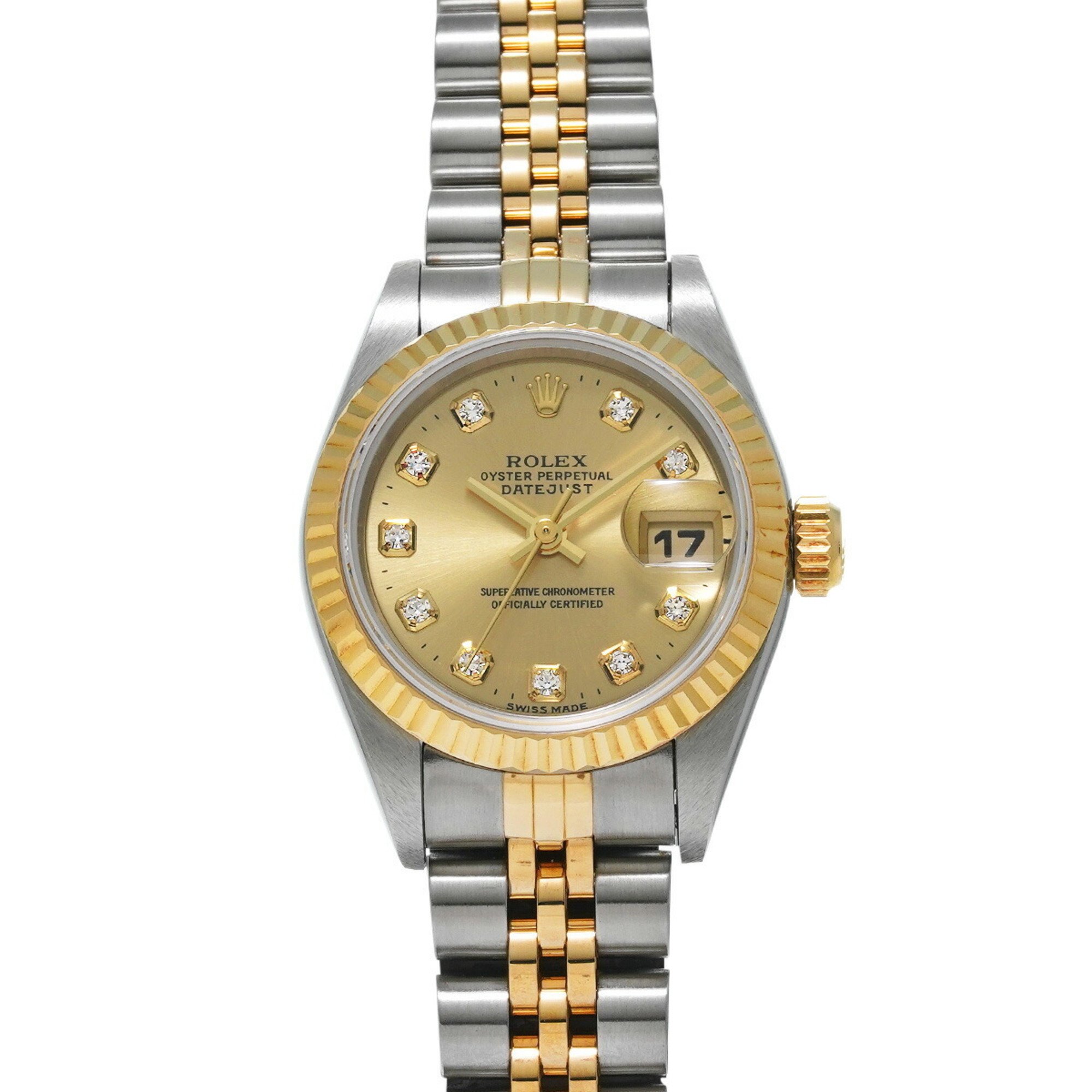 ROLEX Rolex Datejust 10P Diamond 69173G Ladies Watch Automatic