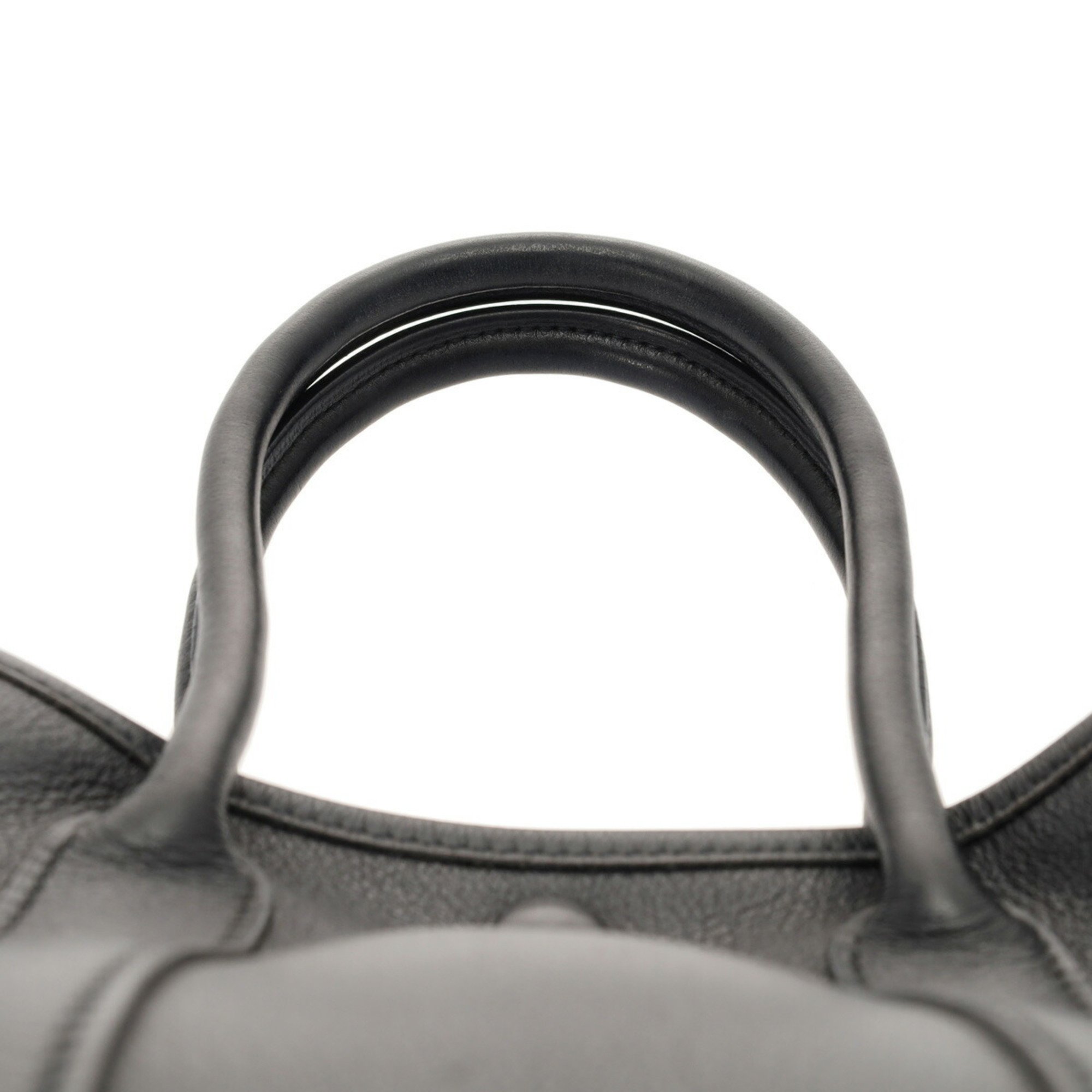 HERMES Garden Twilly TTPM Black □I Stamp (around 2005) Women's Swift Leather Handbag