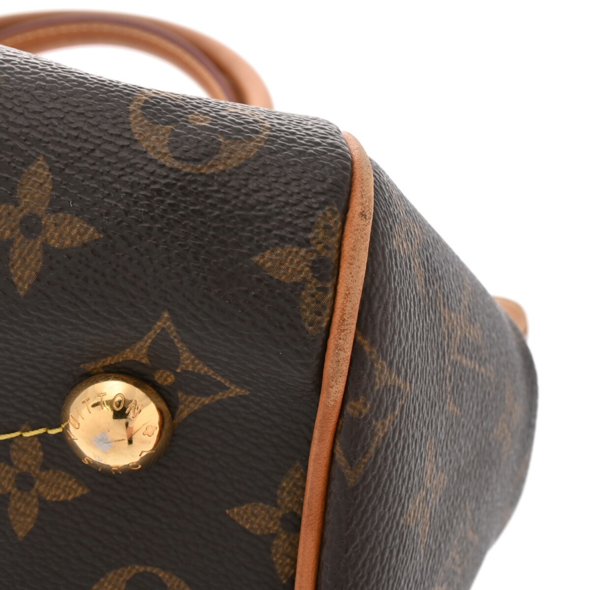 LOUIS VUITTON Louis Vuitton Monogram Tivoli PM Brown M40143 Women's Canvas Handbag