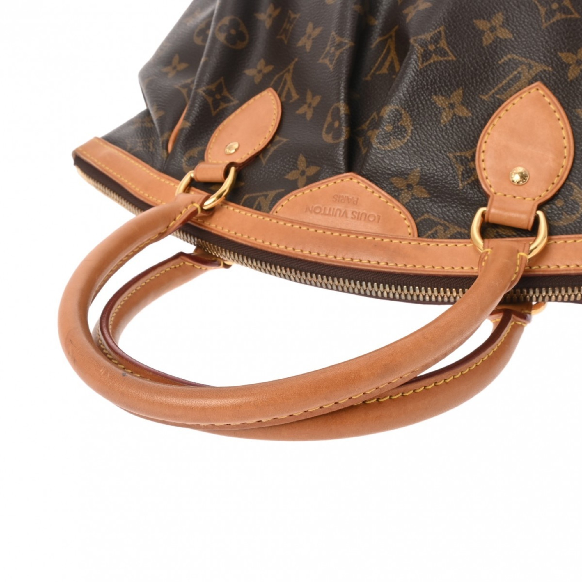 LOUIS VUITTON Louis Vuitton Monogram Tivoli PM Brown M40143 Women's Canvas Handbag