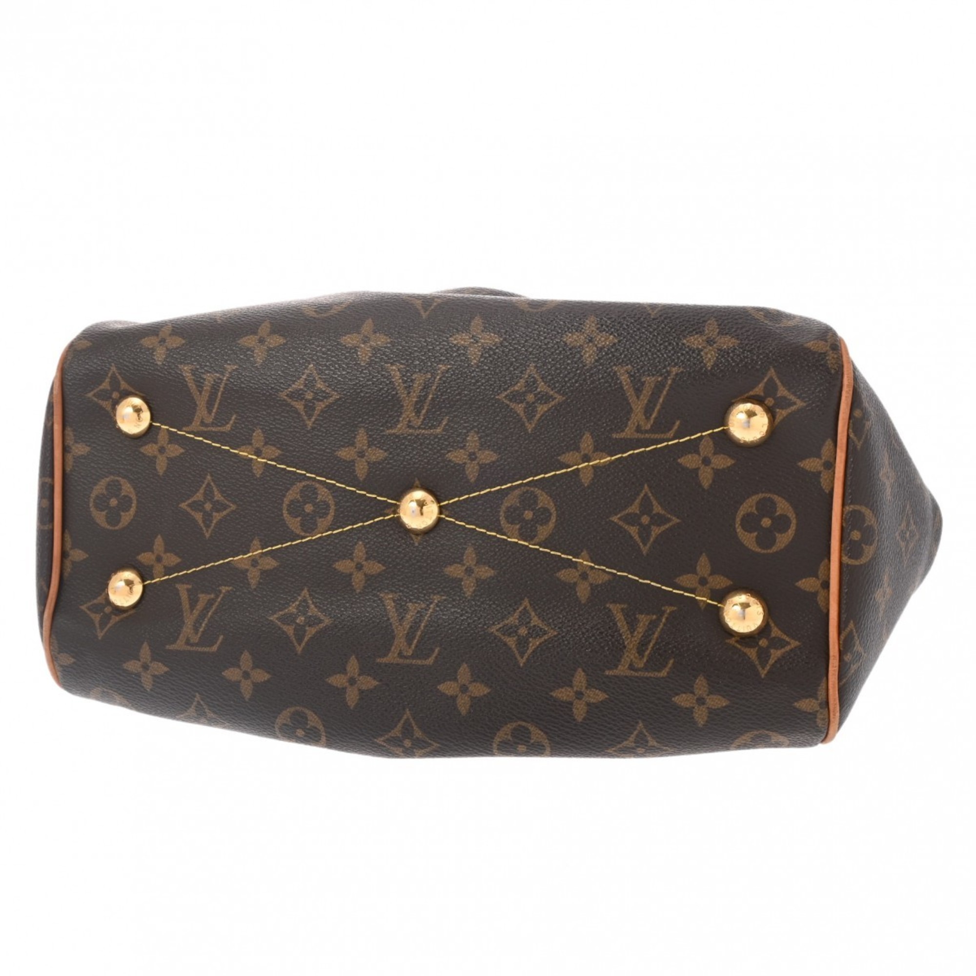 LOUIS VUITTON Louis Vuitton Monogram Tivoli PM Brown M40143 Women's Canvas Handbag