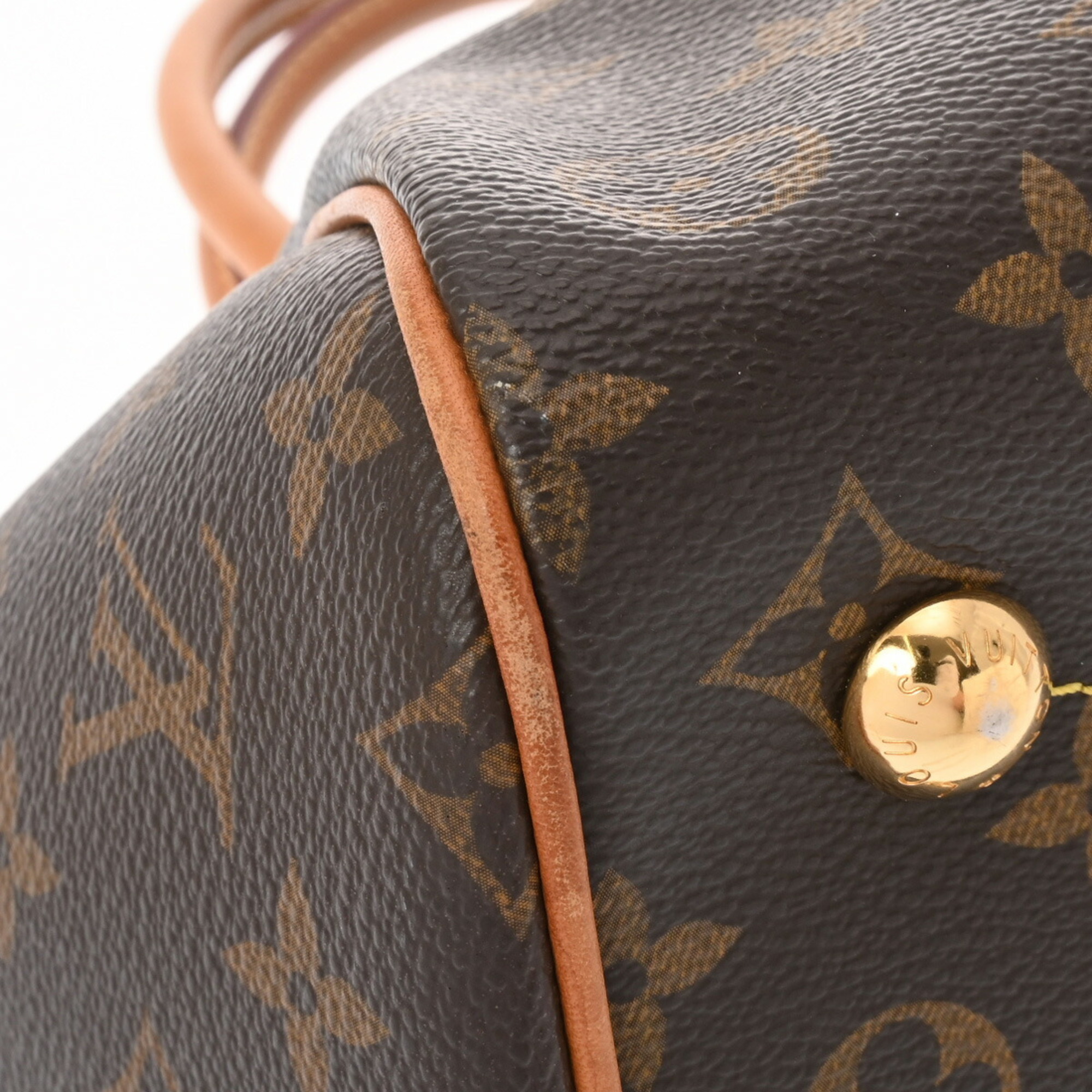 LOUIS VUITTON Louis Vuitton Monogram Tivoli PM Brown M40143 Women's Canvas Handbag