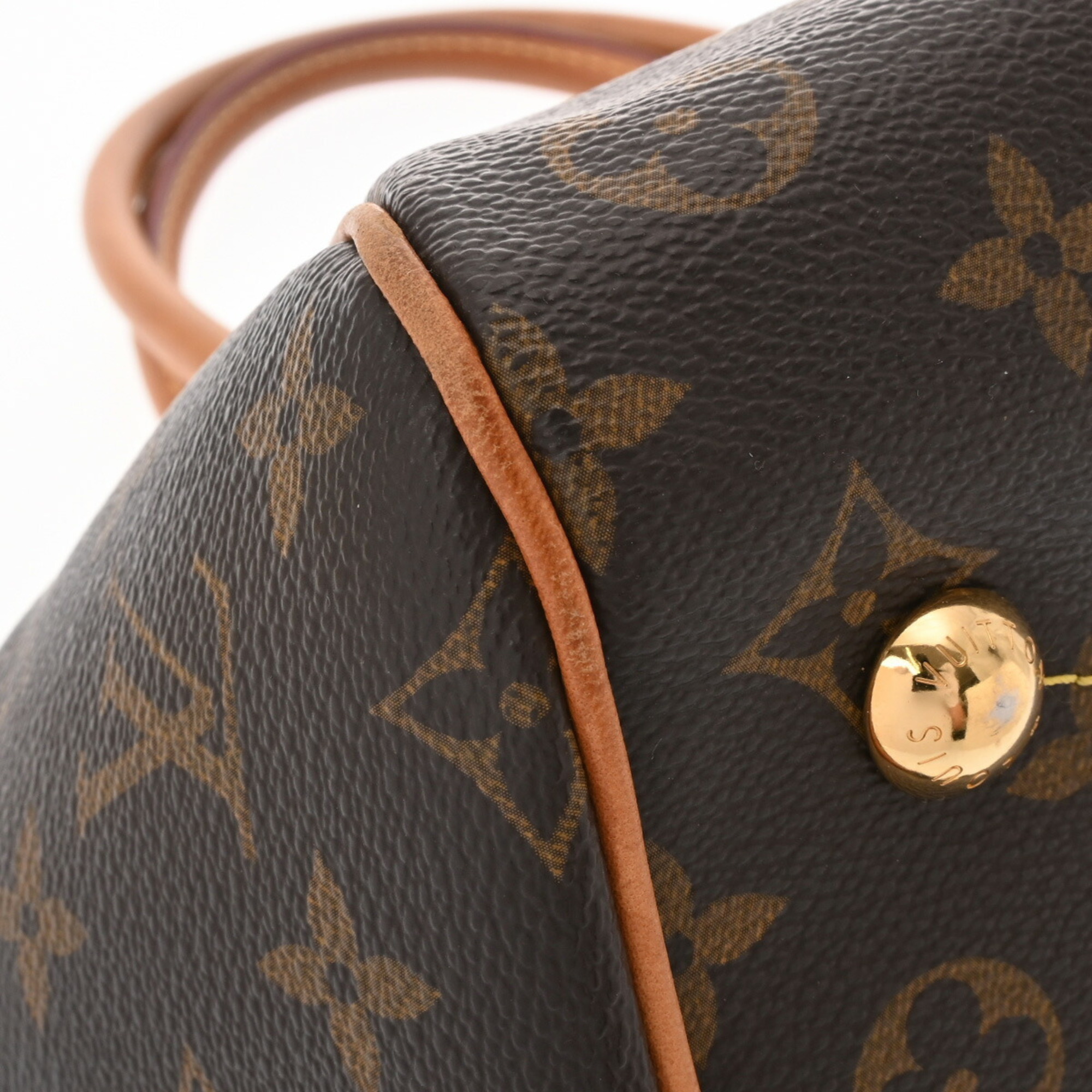 LOUIS VUITTON Louis Vuitton Monogram Tivoli PM Brown M40143 Women's Canvas Handbag