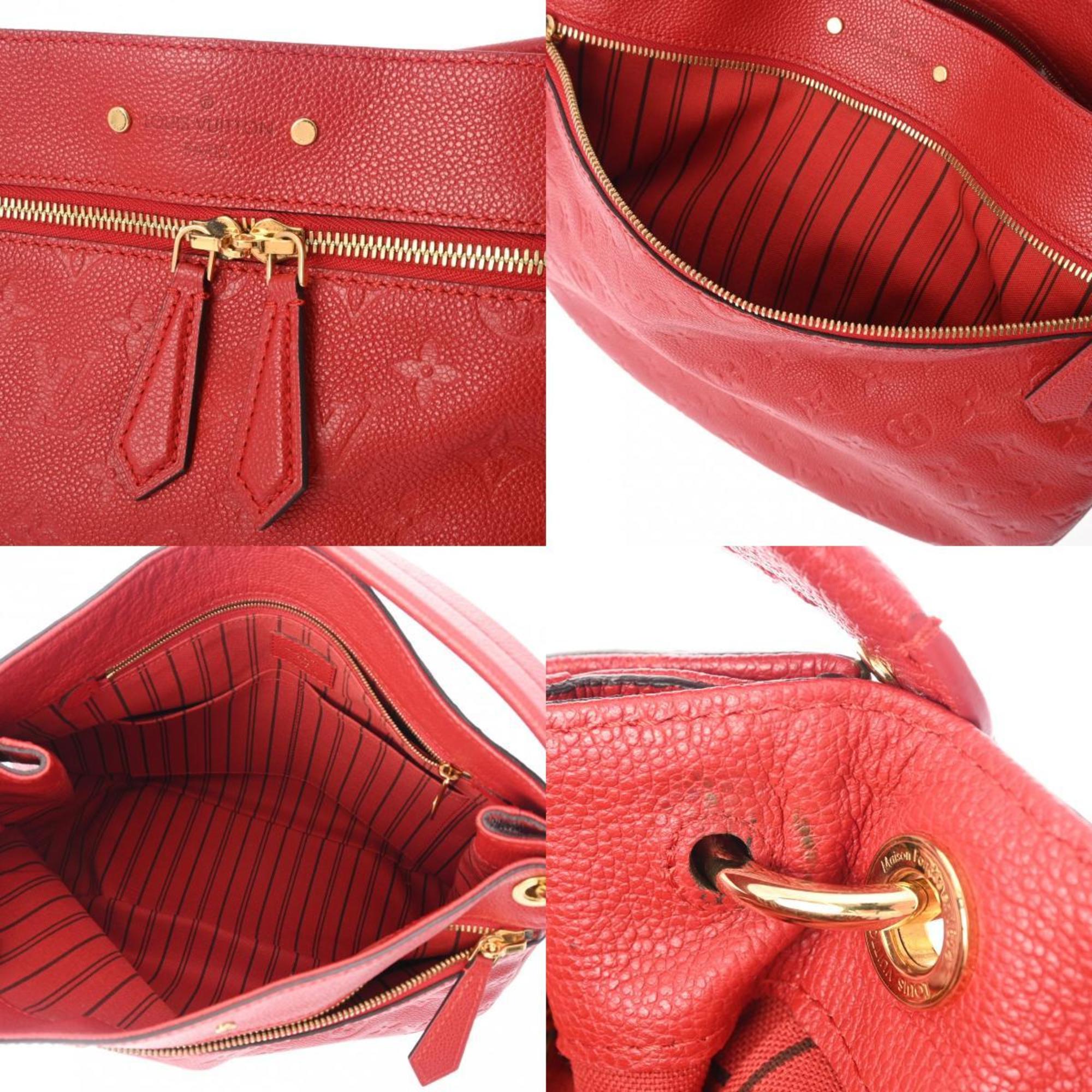 LOUIS VUITTON Louis Vuitton Monogram Empreinte Spontini Cerise M42820 Women's Leather Shoulder Bag