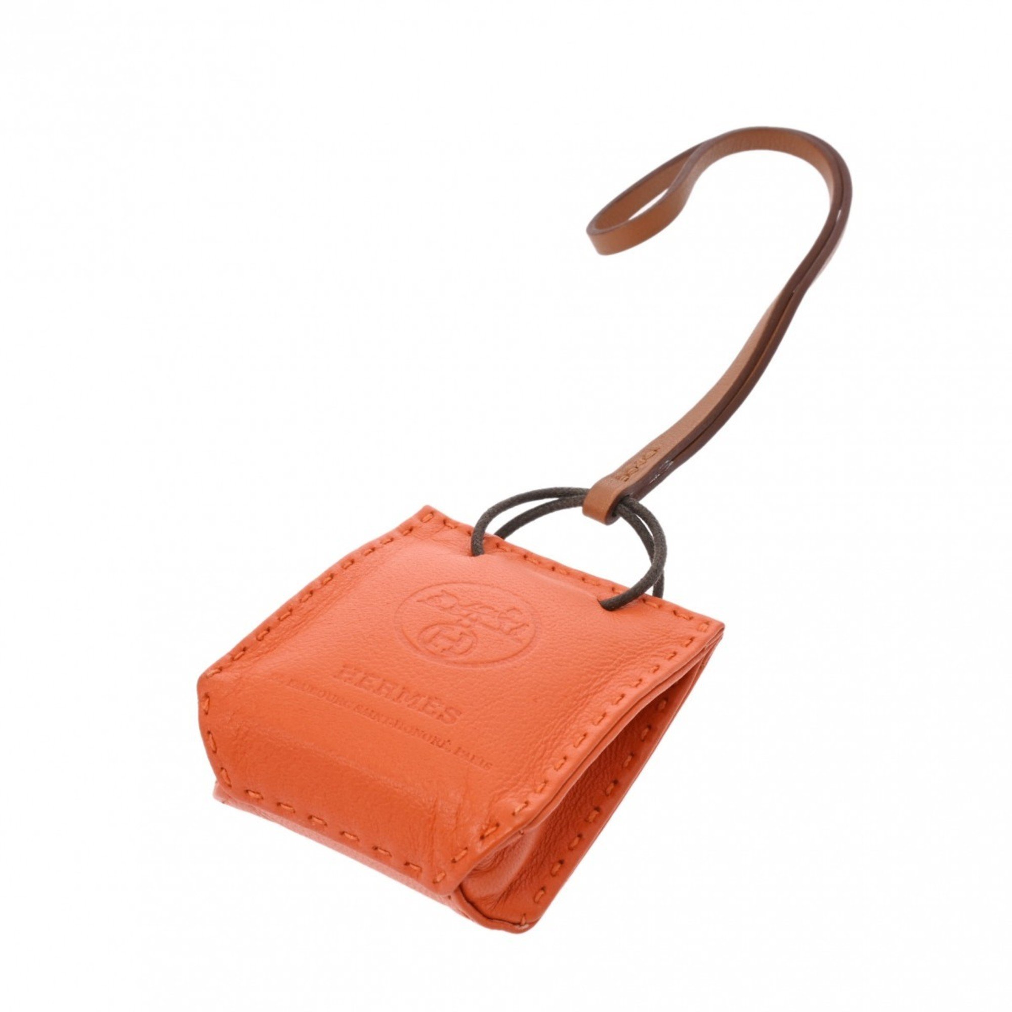 HERMES Hermes Sac Orange Bag Charm Y Stamp (around 2020) Unisex Agnès Milo