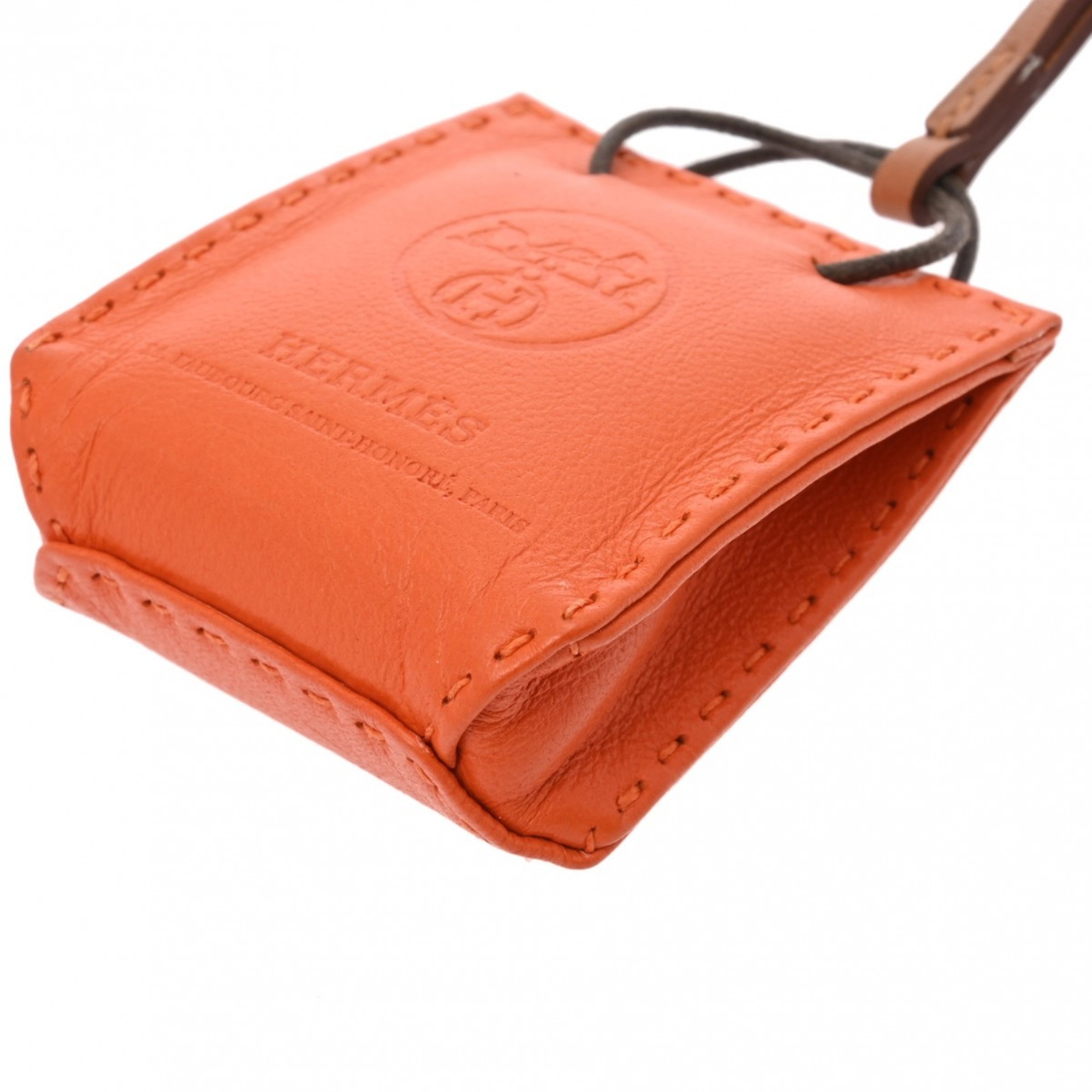 HERMES Hermes Sac Orange Bag Charm Y Stamp (around 2020) Unisex Agnès Milo