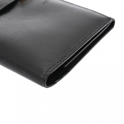 HERMES Hermes Bearn Black □I stamp (around 2005) Unisex Box calf leather tri-fold wallet