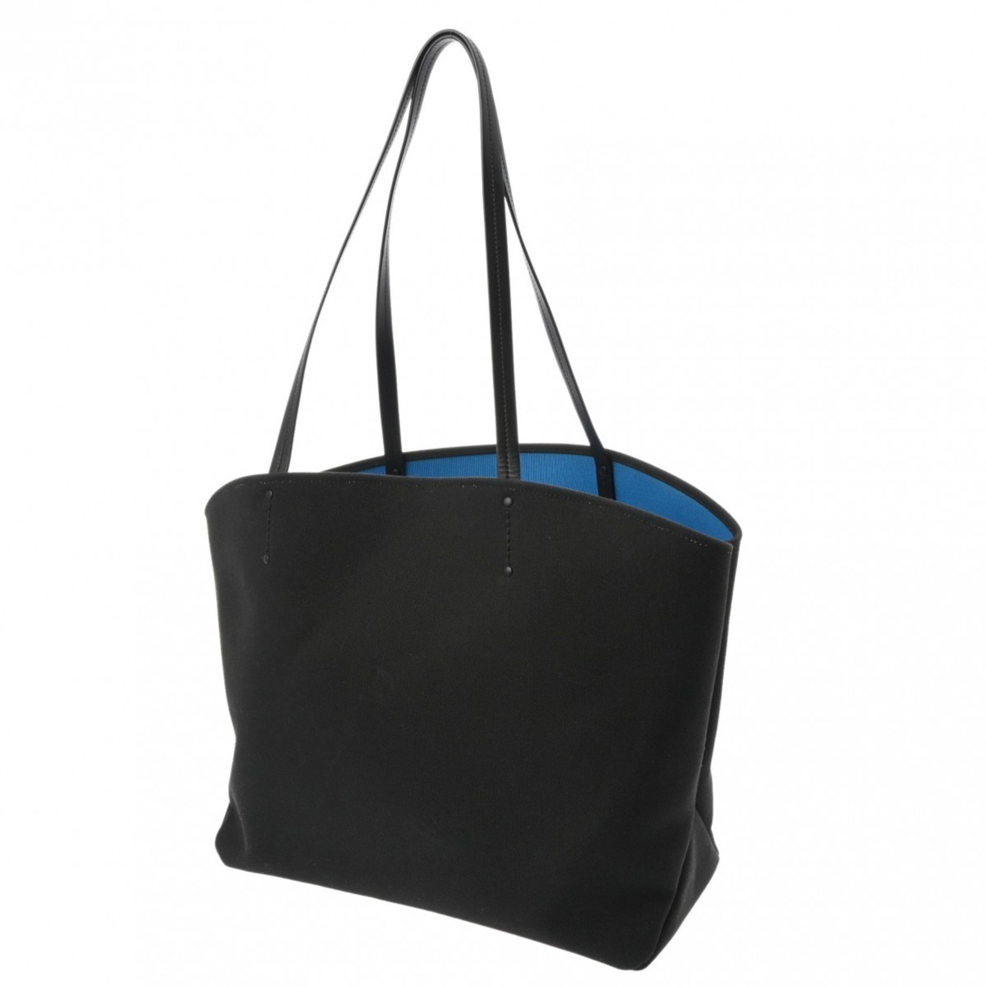 PRADA Prada Print Black/Blue Women's Canvas Tote Bag