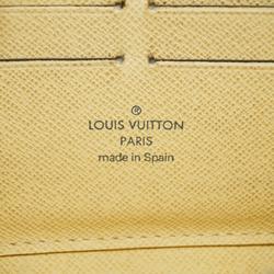 Louis Vuitton Long Wallet Damier Azur Zippy N60019 White Women's