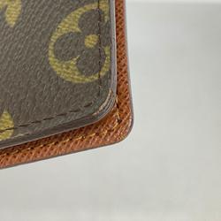 Louis Vuitton Business Card Holder/Card Case Monogram Porto 2 Cart Vertical M60533 Brown Men's Women's