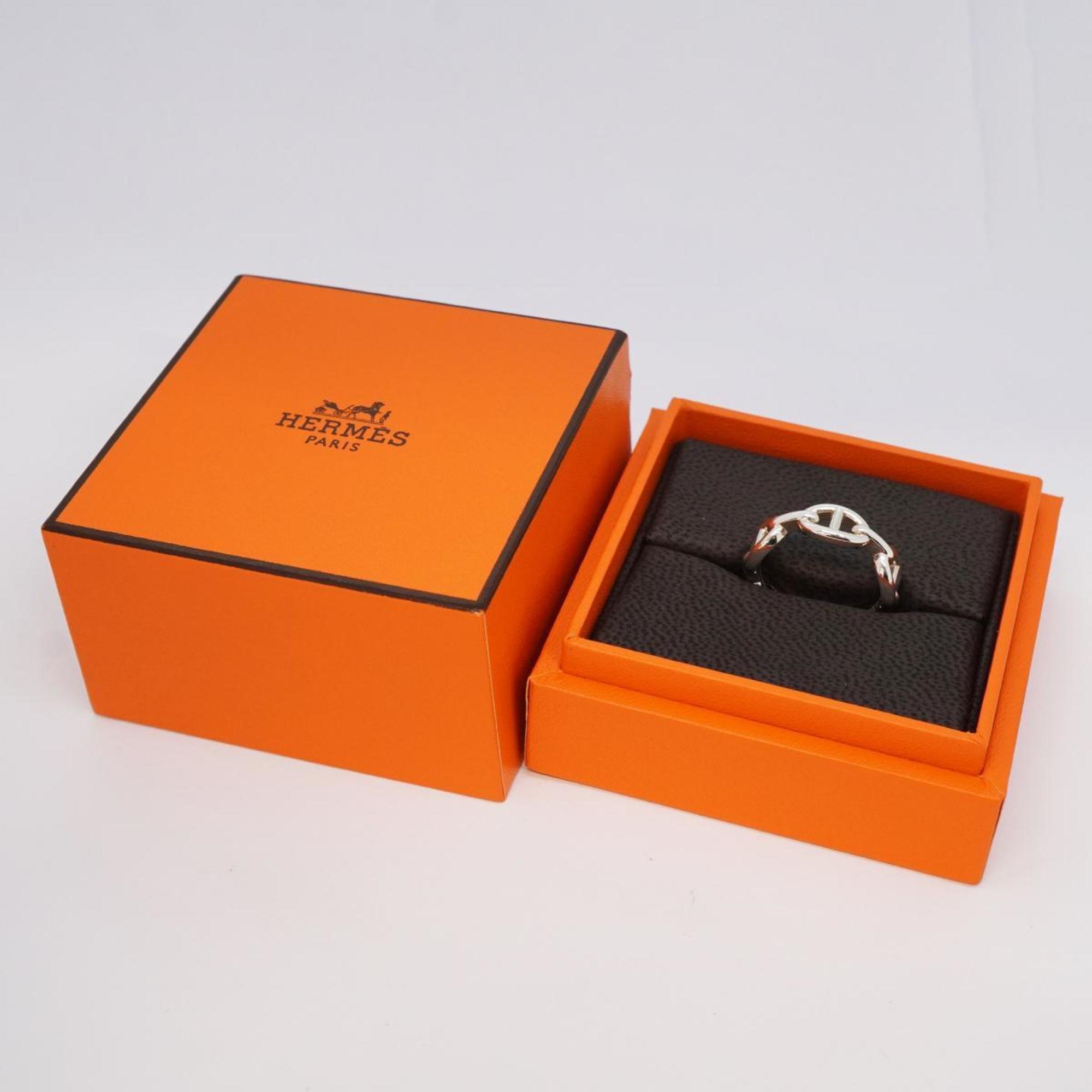 Hermes Ring Chaine d'Ancre Anchainé 925 Silver Men's