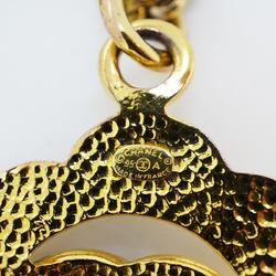 Chanel Necklace Coco Mark GP Plated Gold 95A Women's