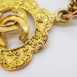 Chanel Necklace Coco Mark GP Plated Gold 95A Women's