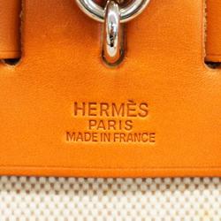 Hermes Backpack Airbag Ad PM C Stamp Toile H Natural Women's