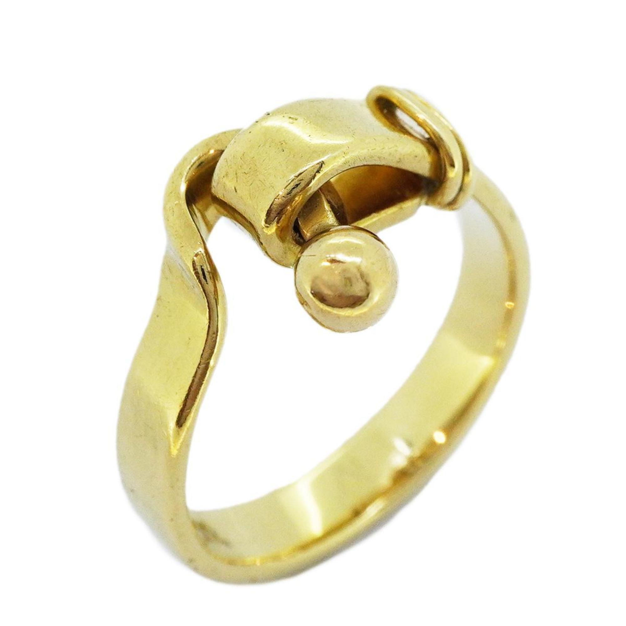 Tiffany Ring Hook & Eye K18YG Yellow Gold Women's