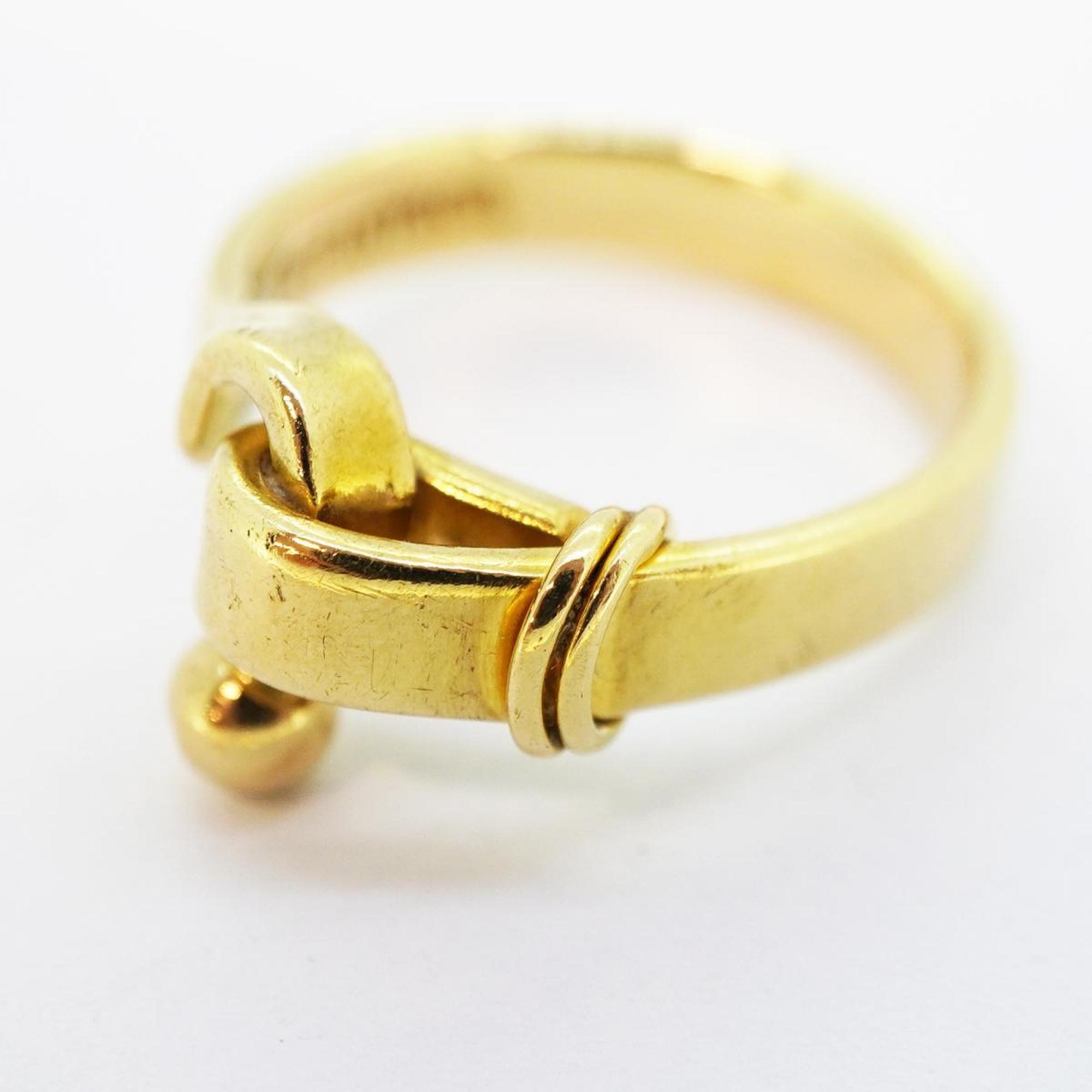 Tiffany Ring Hook & Eye K18YG Yellow Gold Women's