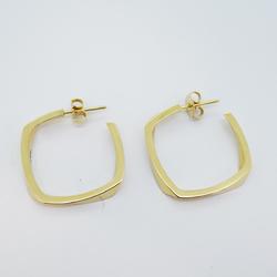 Tiffany earrings torque K18YG yellow gold ladies