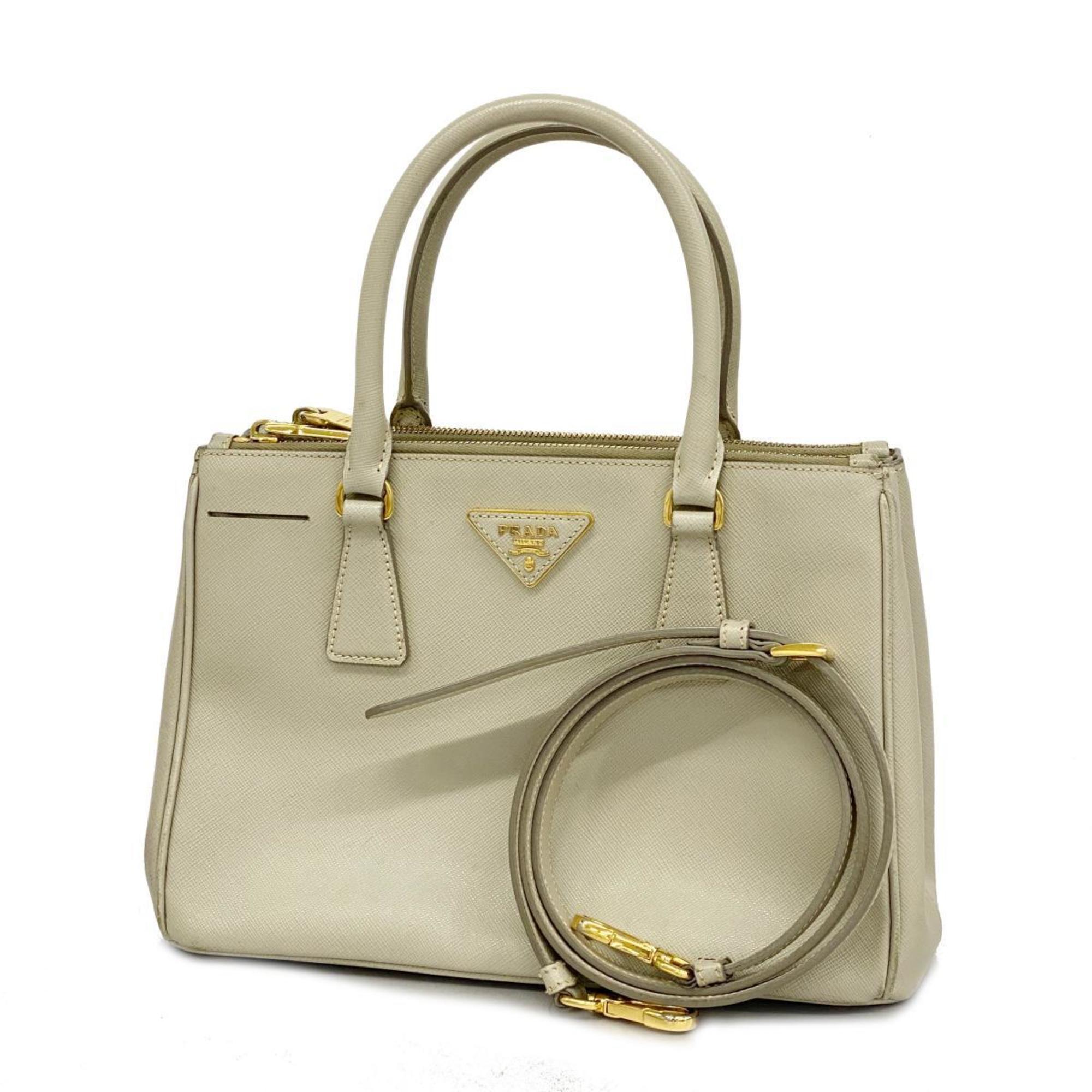 Prada handbag in saffiano leather beige for women