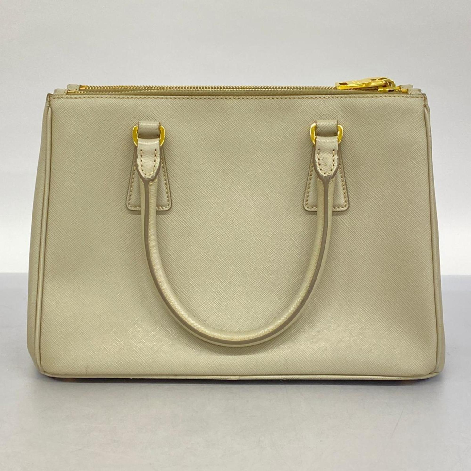 Prada handbag in saffiano leather beige for women