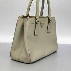 Prada handbag in saffiano leather beige for women