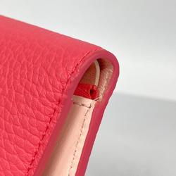 Louis Vuitton Wallet Taurillon LV Vertical CP M82461 Pink Women's