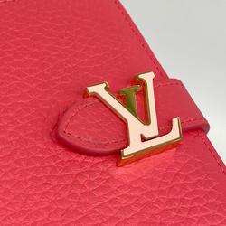 Louis Vuitton Wallet Taurillon LV Vertical CP M82461 Pink Women's