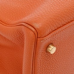 HERMES Kelly 35 Inner Stitching Orange G Stamp (around 2003) Women's Togo Handbag