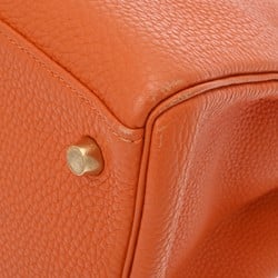 HERMES Kelly 35 Inner Stitching Orange G Stamp (around 2003) Women's Togo Handbag