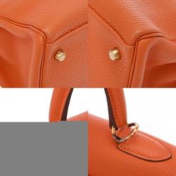 HERMES Kelly 35 Inner Stitching Orange G Stamp (around 2003) Women's Togo Handbag