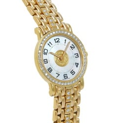 HERMES Serie Diamond Bezel 58.4g SE1.286 Women's Watch Quartz