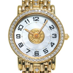 HERMES Serie Diamond Bezel 58.4g SE1.286 Women's Watch Quartz