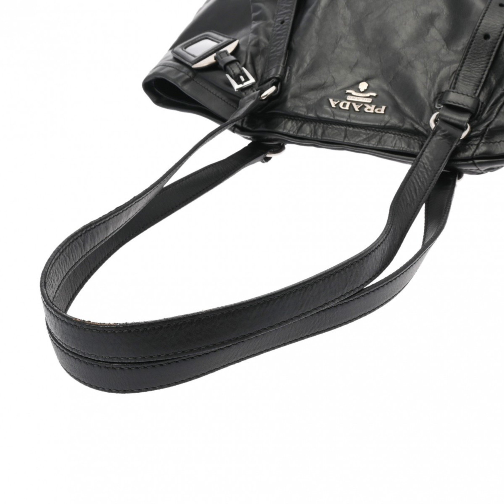 PRADA Prada Black Women's Calf Tote Bag