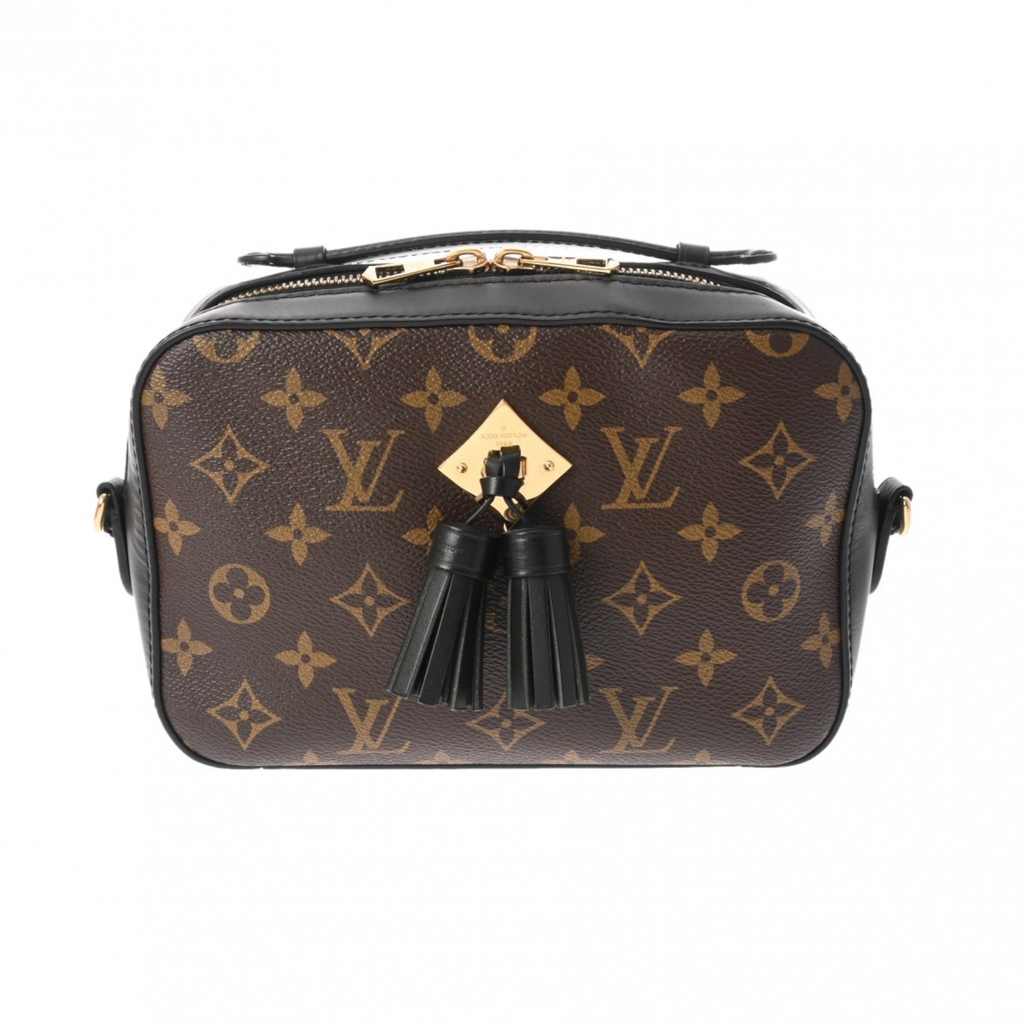 LOUIS VUITTON Louis Vuitton Monogram Santonge Noir M43555 Women's Canvas Shoulder Bag