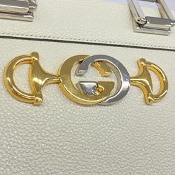 Gucci handbag Zumi 569712 leather ivory ladies