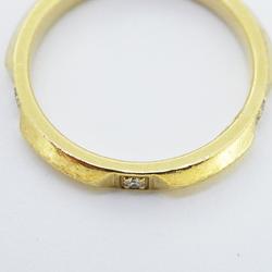 Tiffany Ring True Band 5PD Diamond K18YG Yellow Gold Women's