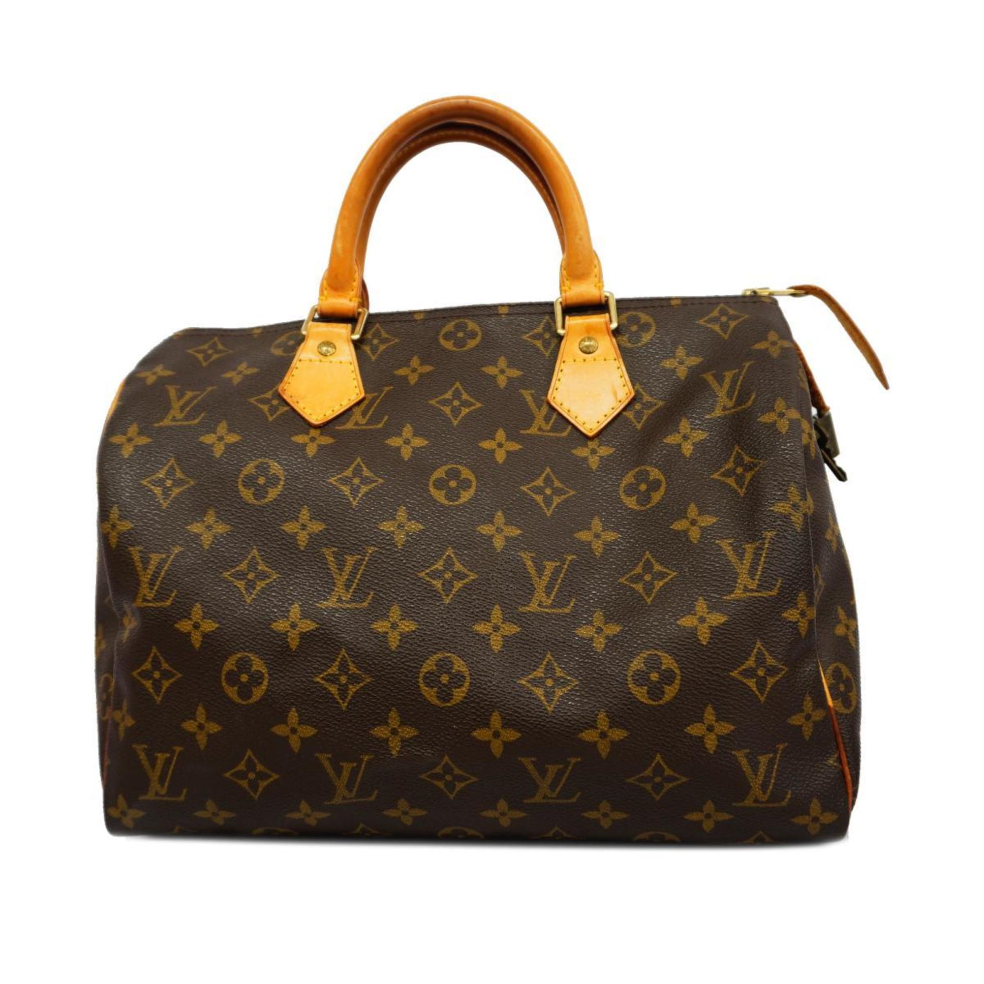 Louis Vuitton Handbag Monogram Speedy 30 M41108 Brown Ladies