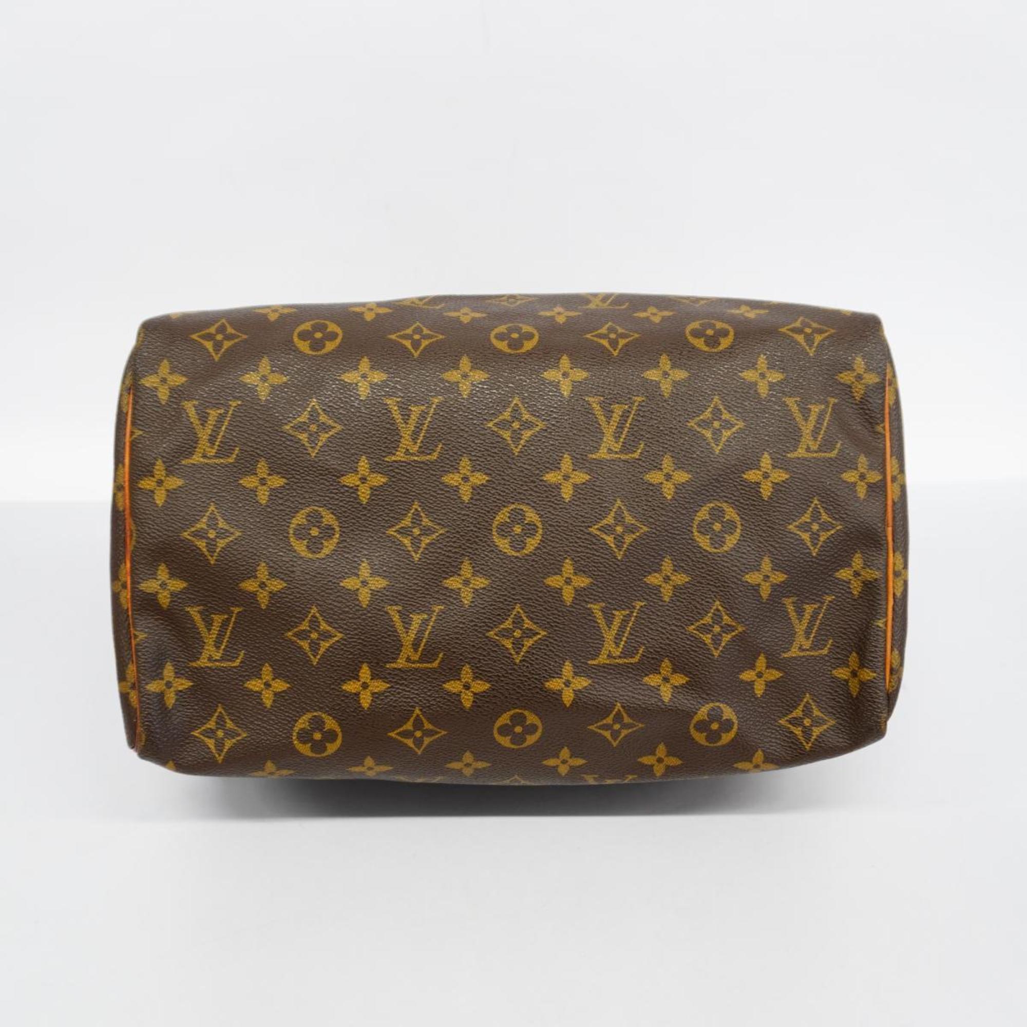 Louis Vuitton Handbag Monogram Speedy 30 M41108 Brown Ladies