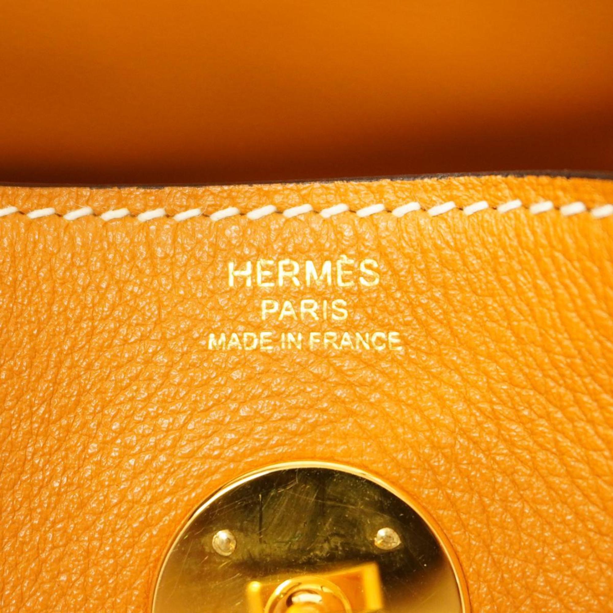 Hermes Shoulder Bag Lindy 26 A Engraved Evercolor Toffee Women's