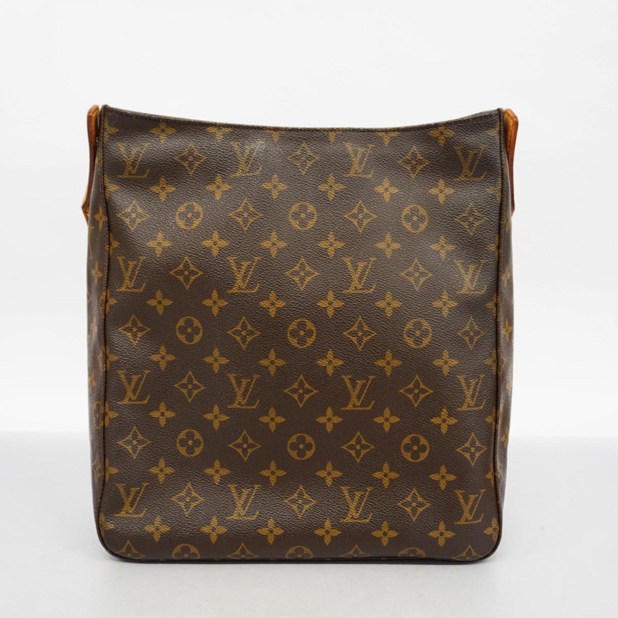 Louis Vuitton Shoulder Bag Monogram Looping GM M51145 Brown Ladies