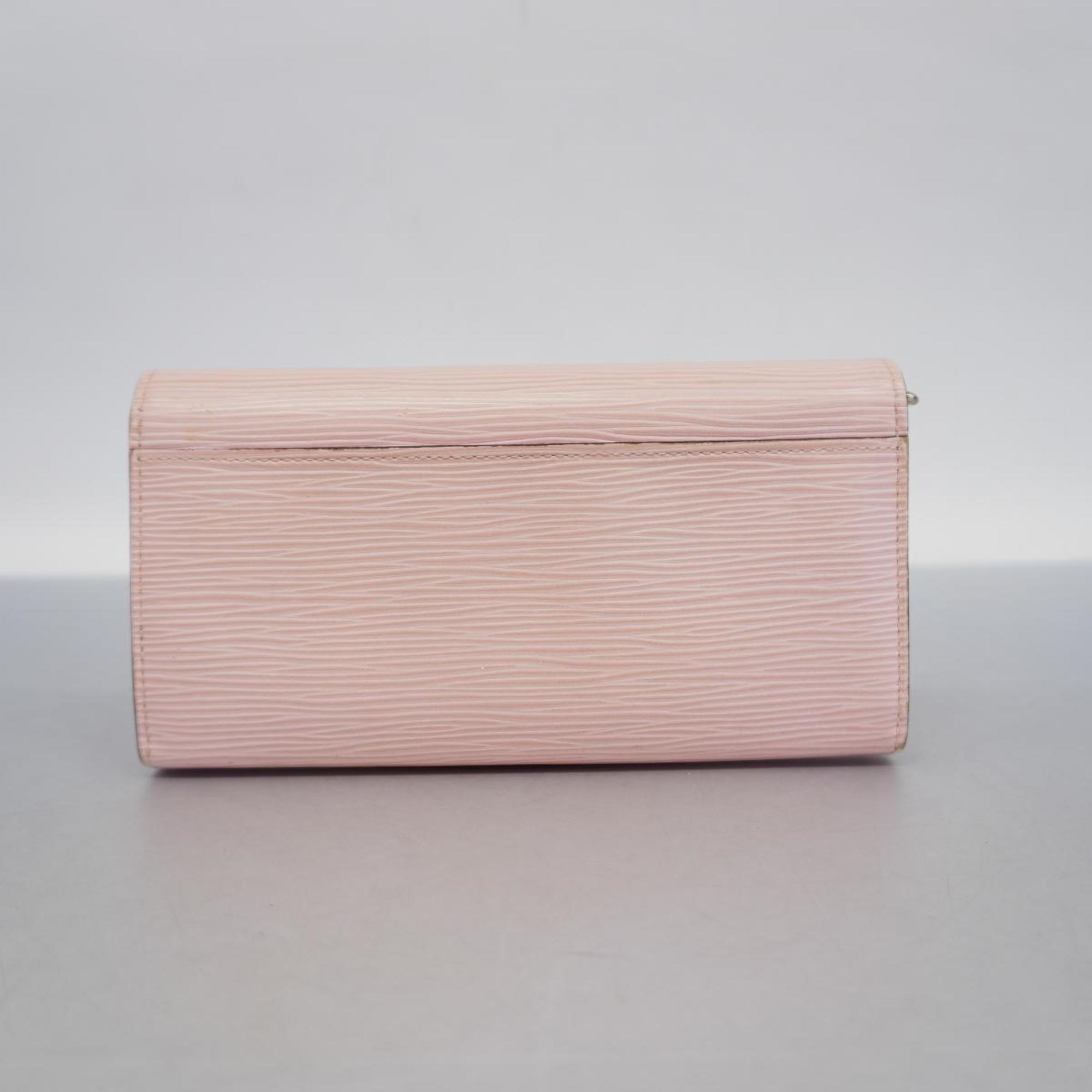 Louis Vuitton Long Wallet Epi Portefeuille Sarah M61394 Rose Nacle Ladies