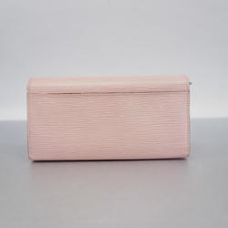 Louis Vuitton Long Wallet Epi Portefeuille Sarah M61394 Rose Nacle Ladies