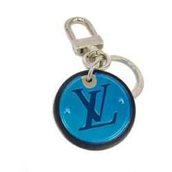 Louis Vuitton Keychain LV Circle M67362 Black Silver Men's