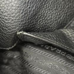 Prada handbag leather black ladies