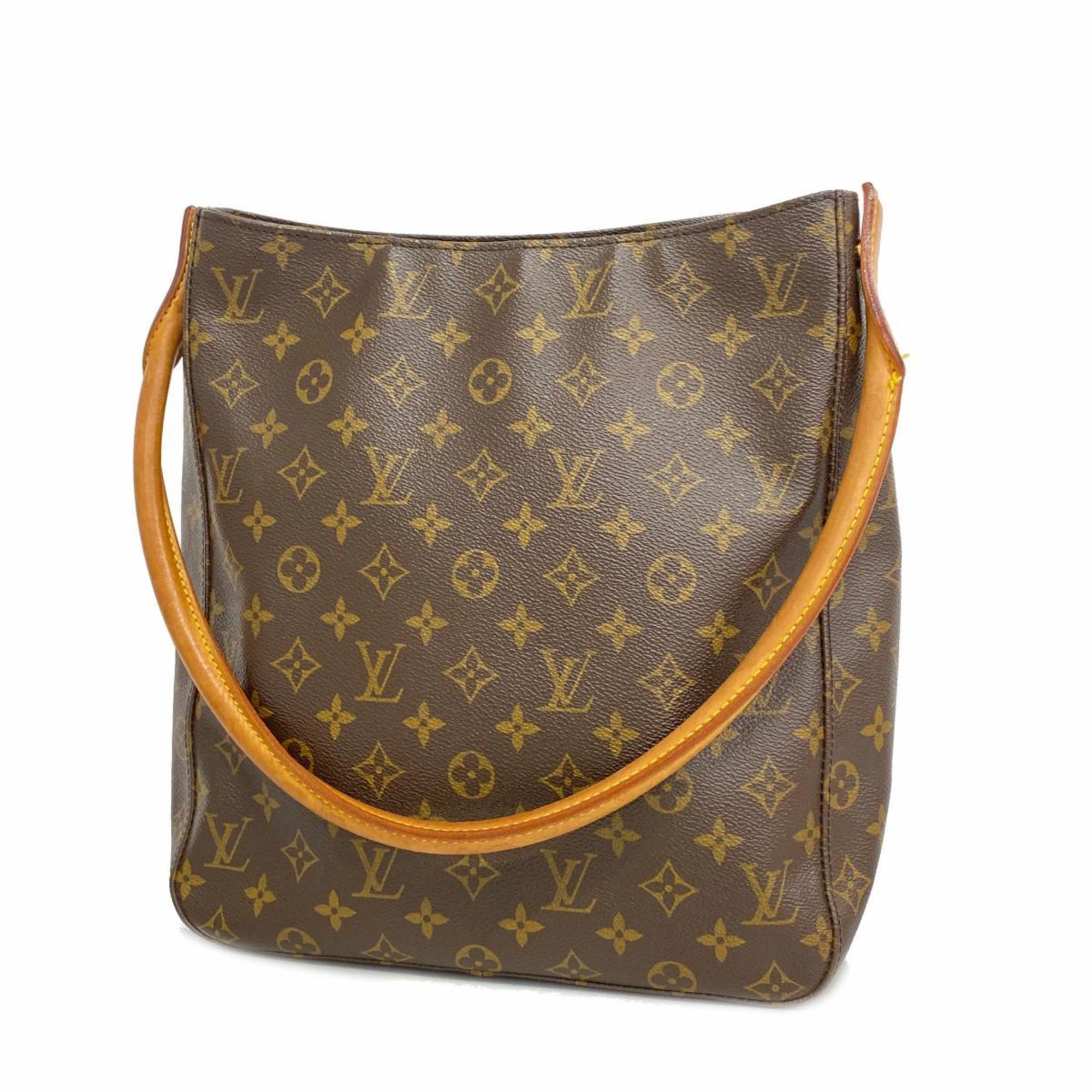 Louis Vuitton Shoulder Bag Monogram Looping GM M51145 Brown Ladies