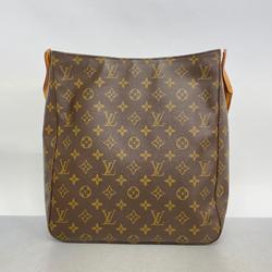 Louis Vuitton Shoulder Bag Monogram Looping GM M51145 Brown Ladies