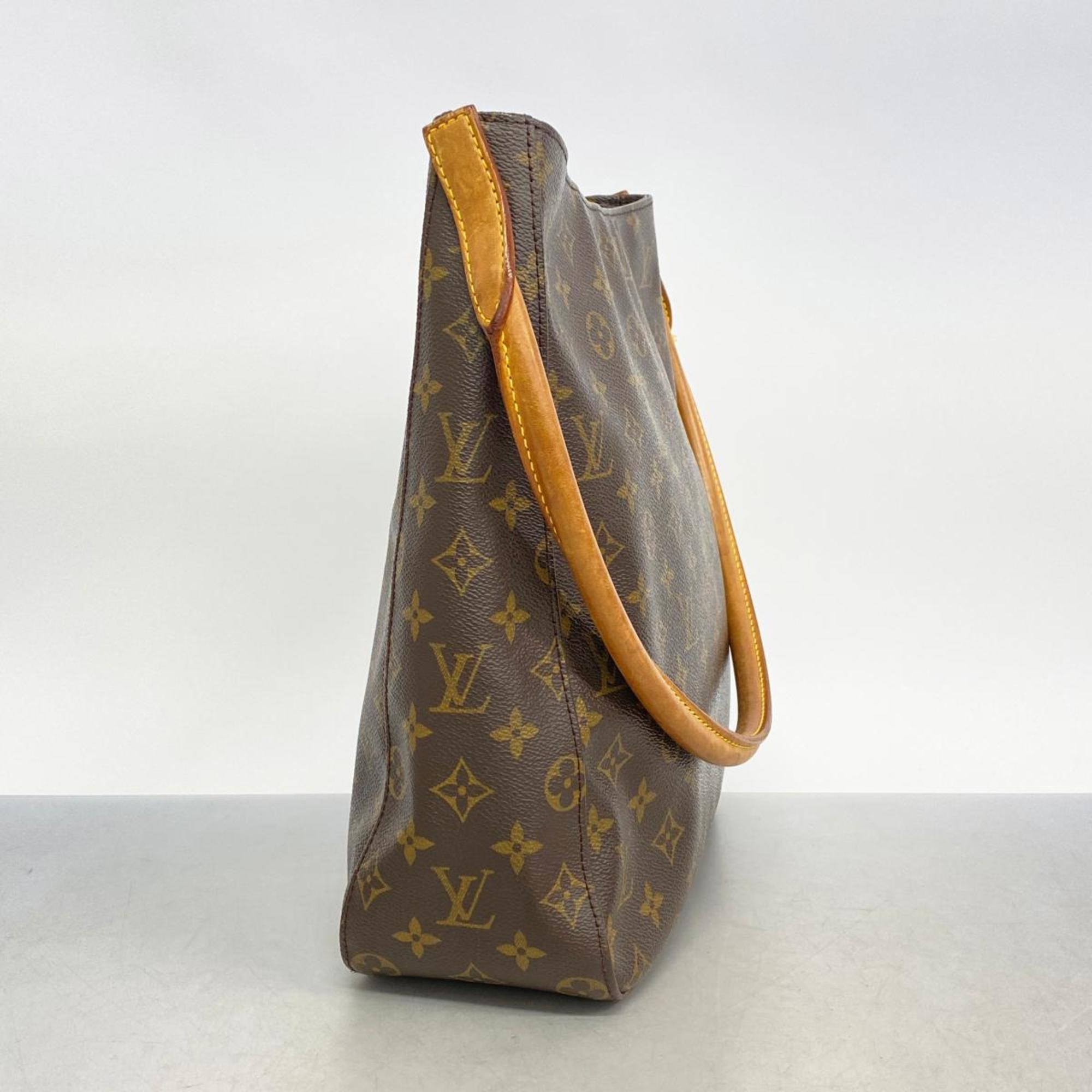 Louis Vuitton Shoulder Bag Monogram Looping GM M51145 Brown Ladies