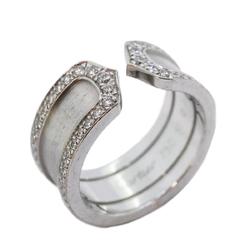 Cartier Ring 2C Full Circle Diamond K18WG White Gold Ladies