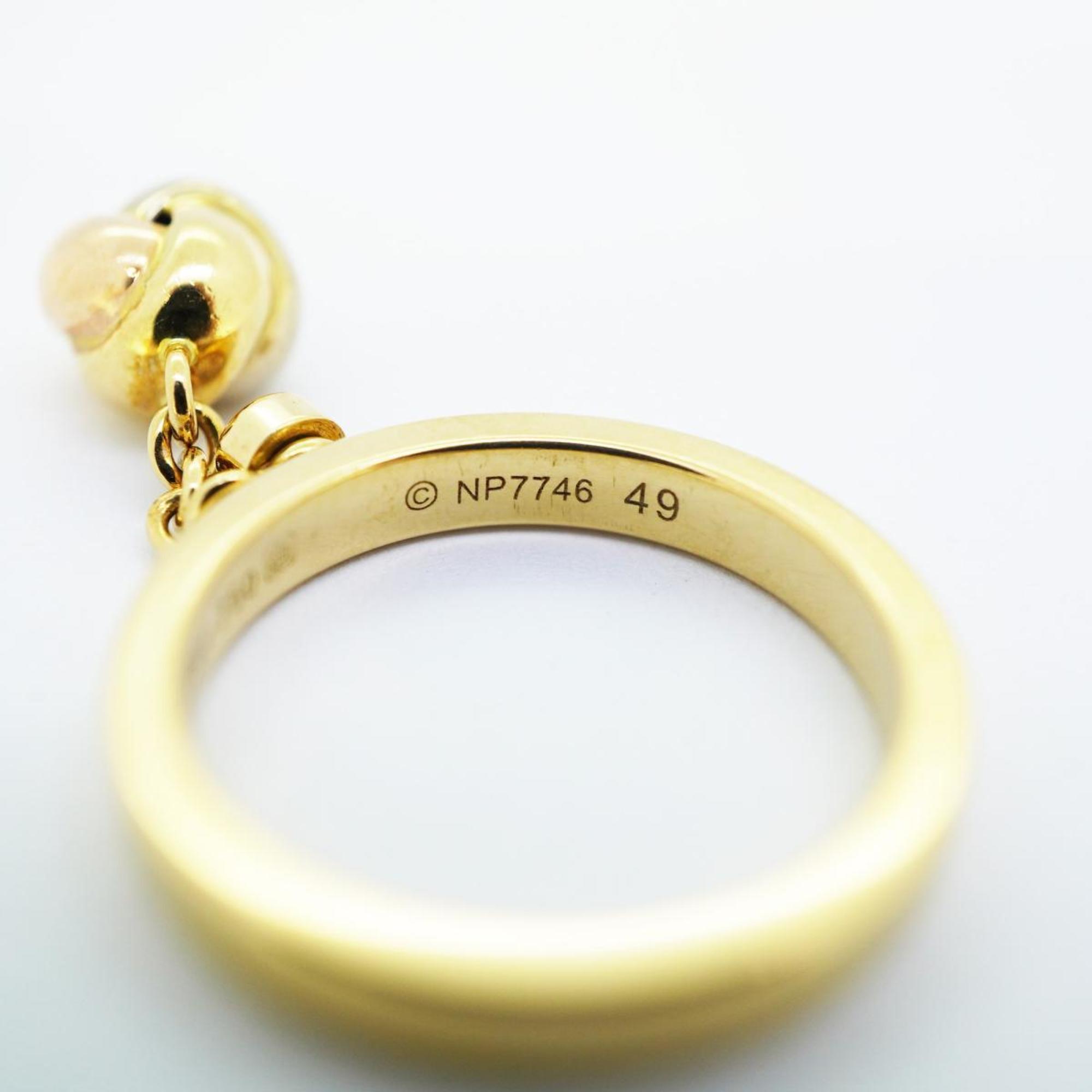 Cartier Ring Baby Trinity Ball 1PD#49 Diamond K18YG Yellow Gold K18WG White K18PG Pink Women's